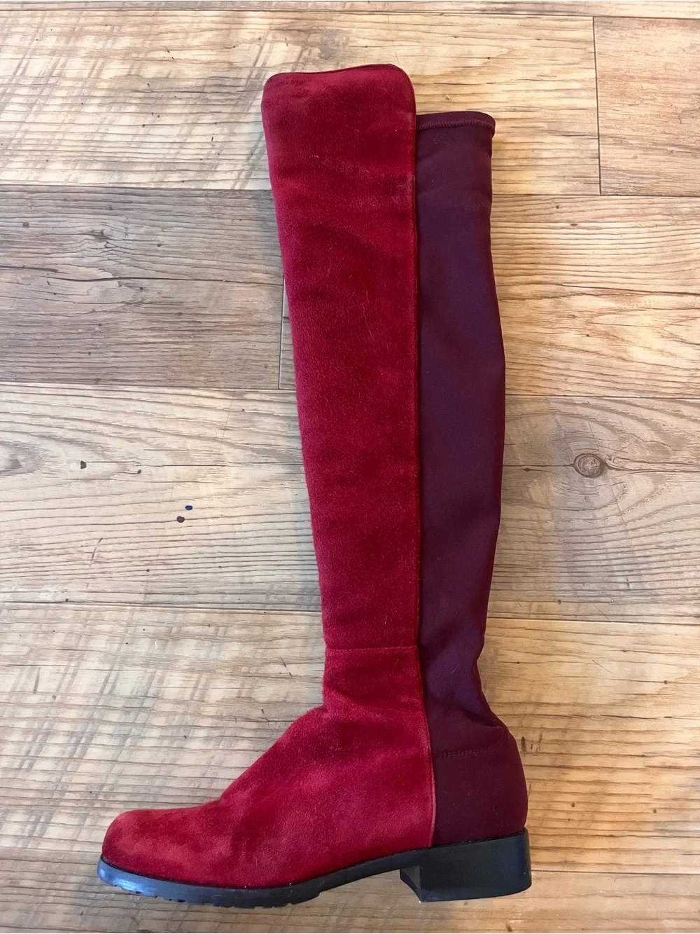 STUART WEITZMAN Women's Over-the-Knee Stretch Suede Boots- size 5.5 EUC